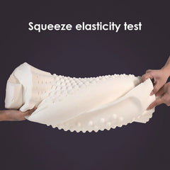 【TEXLORD】60x40cm Pure Natural Latex Orthopedic Pillows Thailand Remedial Neck Spine Massage Vertebrae Health Care Bedding Cervical Pillow