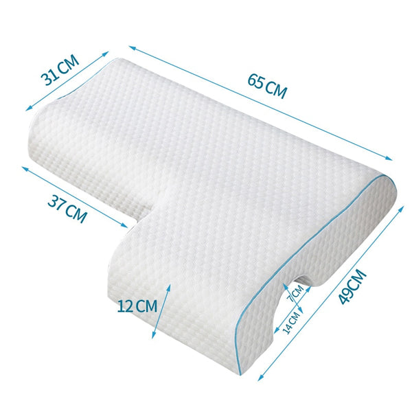 【TEXLORD】Couple Pillow Hand Pillow Slow Rebound Memory Pressure Pillow Anti-Hand Paralysis Pillow Duet Protection Cervical Pillow