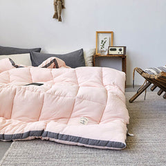 【TEXLORD】Winter Quilt Twin Single Full Queen King Size Comforter Thick Blanket Solid Color