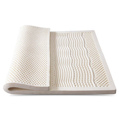 Natural Latex Bed Mattress Medium Soft Body Massage Mattress Topper With Inner Case Outer Case 7 Zone Dunlop Mold Latex Mattress